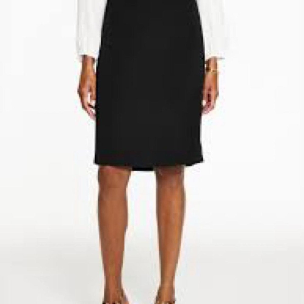 Talbots Easy Travel Black‎ Lined Pencil Skirt 16P Petite NWT Professional